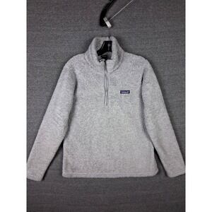 Patagonia Womens Sweater Large 1/4 Zip Plush Pile Fleece VTG Gorp Hiking